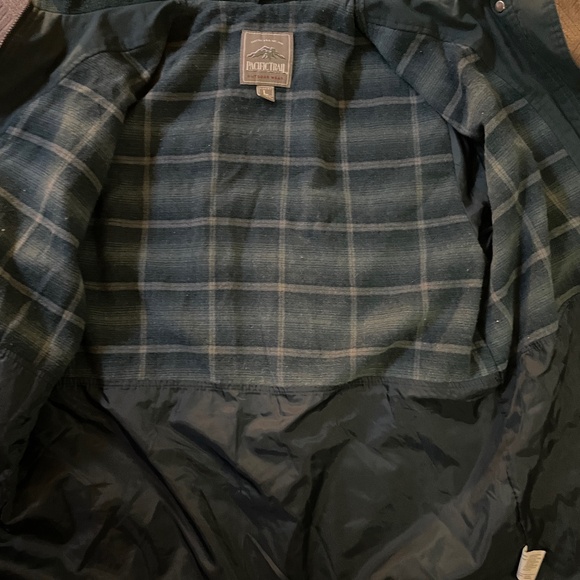 Green Pacific Trail Women's Jacket L Outdoor Wear Fleece Lined Cold Weather - Picture 4 of 7